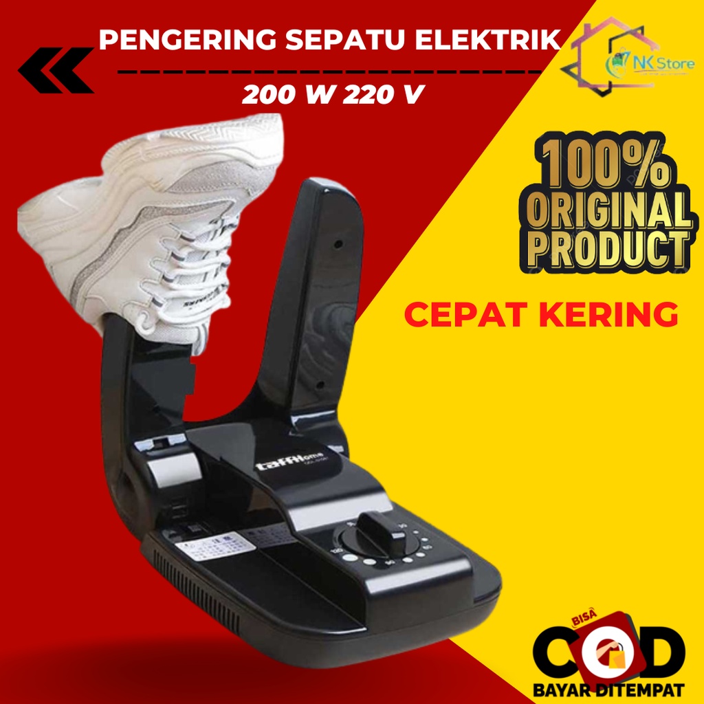 Alat Mesin Pengering Sepatu Elektrik 200W 220V Shoe Dryer Dengan Timer Knob