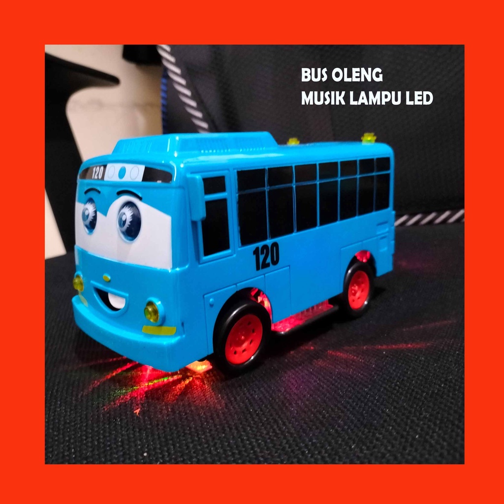 Mainan Bus Tayo Oleng Dancing Jalan Bump Go Lampu Dan Musik