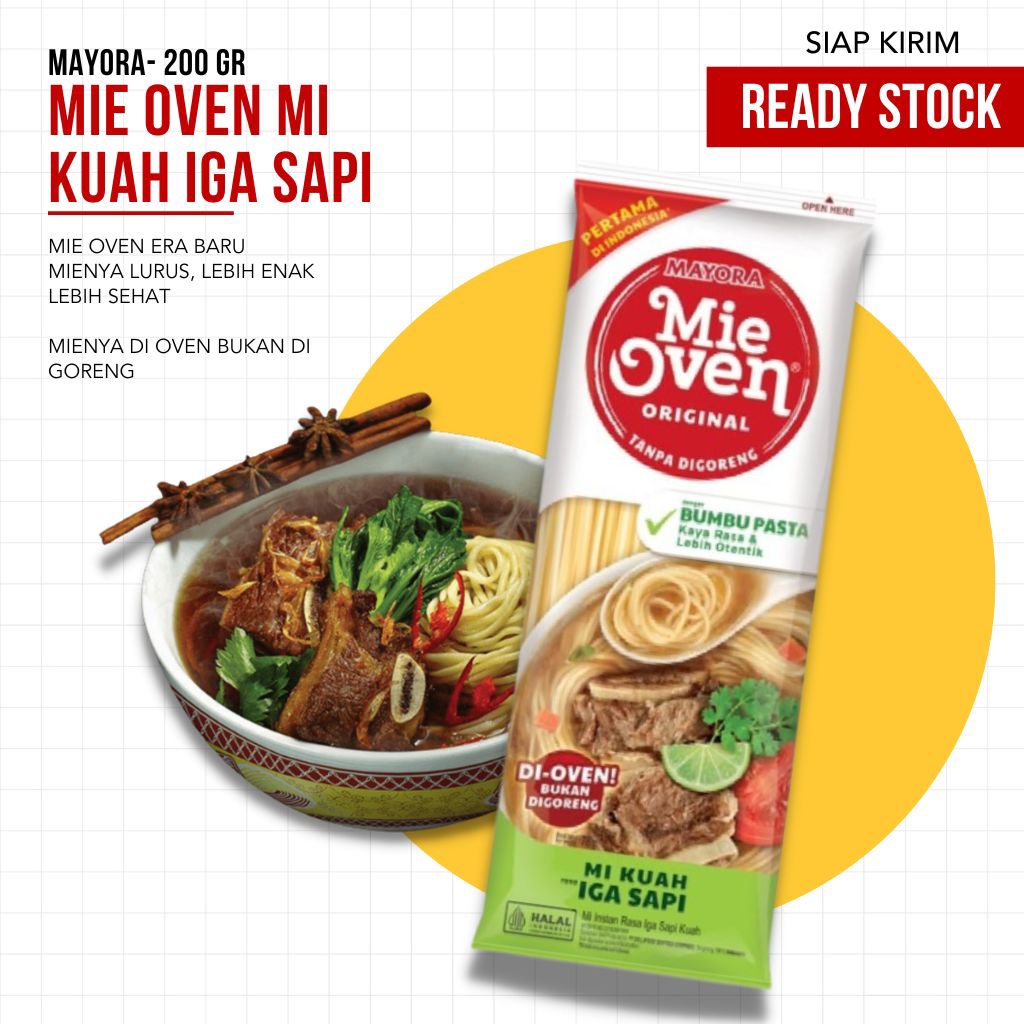 Mie Oven Mi Instan Goreng Bawang