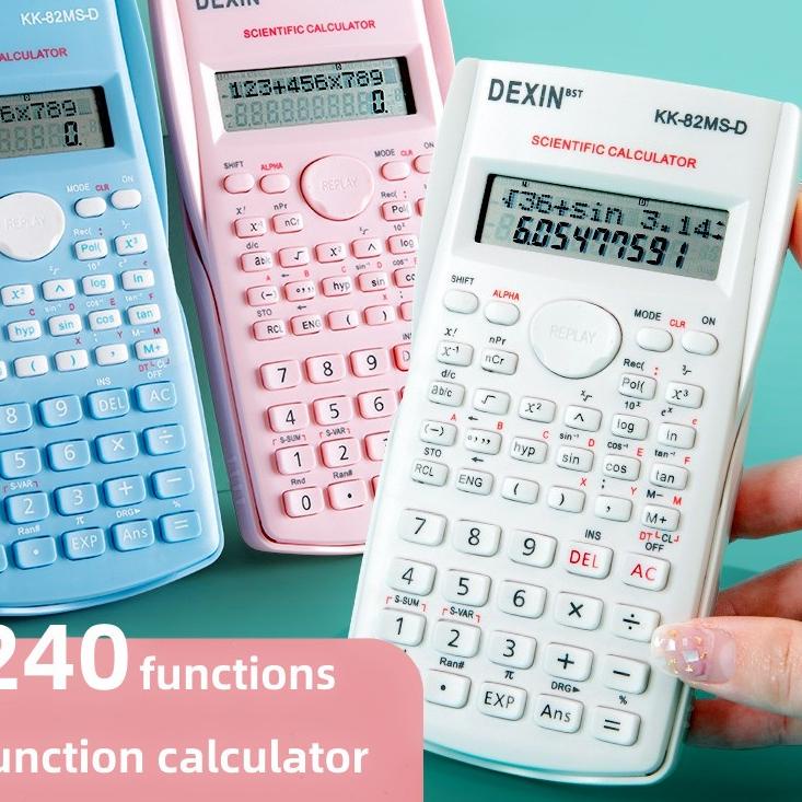 

Kalkulator Ilmiah 240, Kalkulator Fungsi, Kalkulator 4 Warna ,,