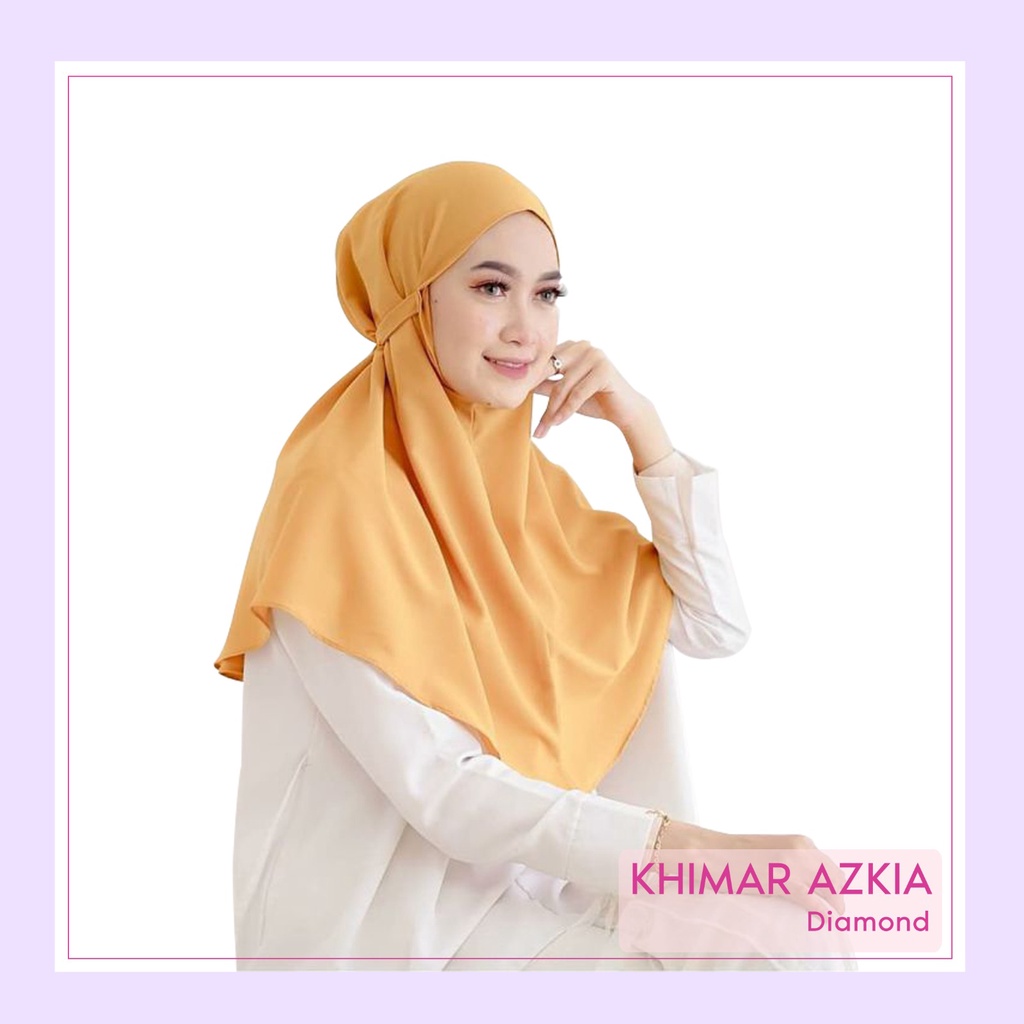 Khimar Azkia Simple Tali Instan  / Bergo Diamond  - Warna Lengkap