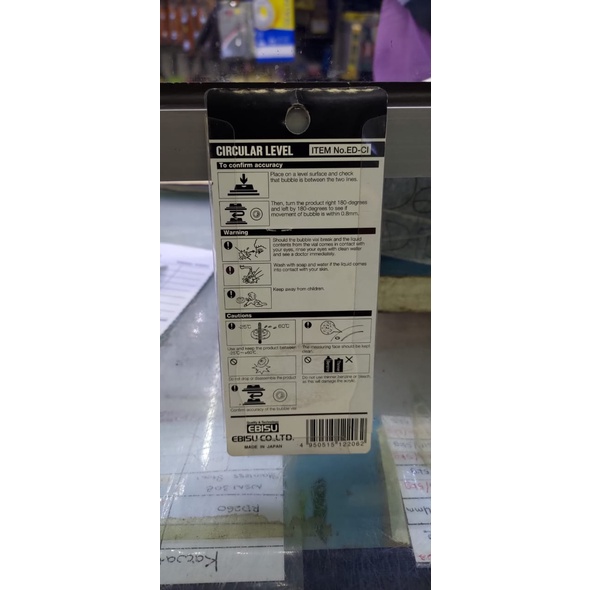 45 mm Ebisu Diamond ED-CI Japan Waterpass Bulat Circular Level