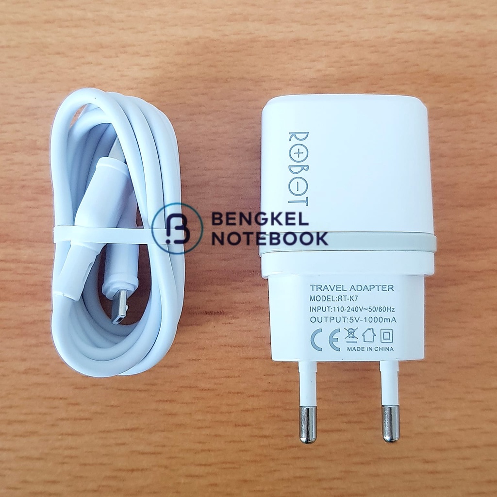 Power Quick Charger Handphone Adaptor USB Micro Robot RT-K7 Original