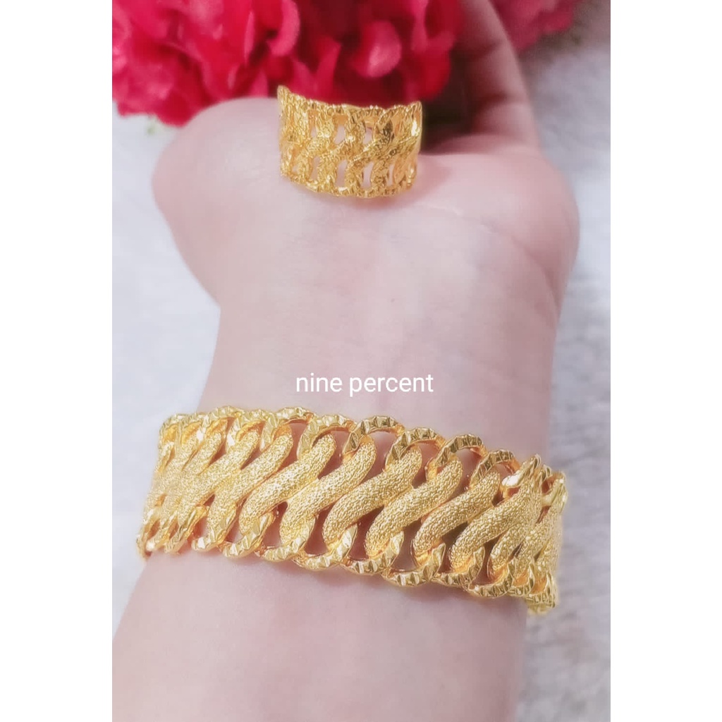 ATMOS SET PERHIASAN GELANG DUBAI WANITA DEWASA FASHION TREND ARTIS