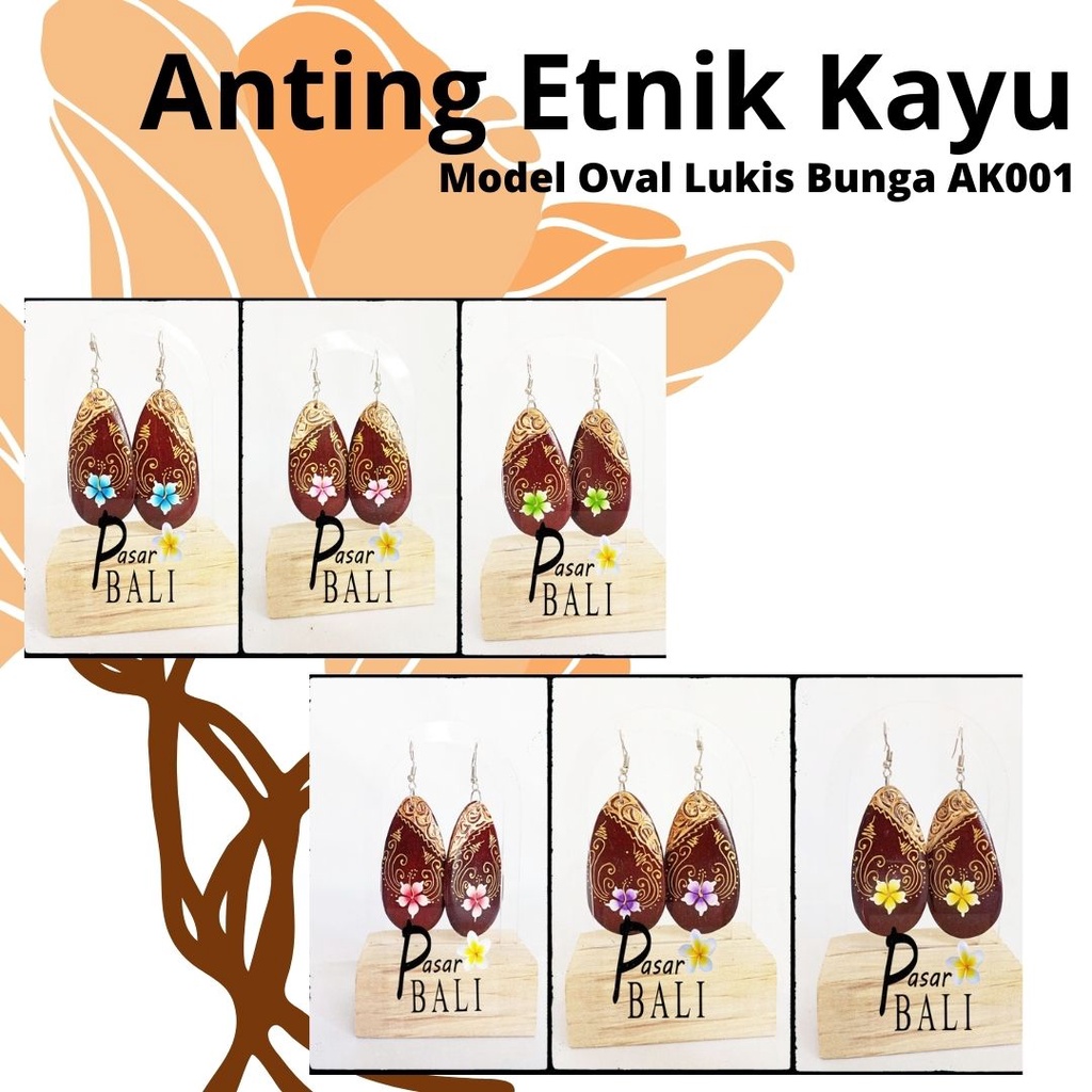 Anting Kayu Lukis