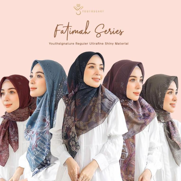 Harga Spesial Youthscarf - ( FATIMAH SERIES) - Hijab printing - Hijab segiempat voal - Voal Ultrafin