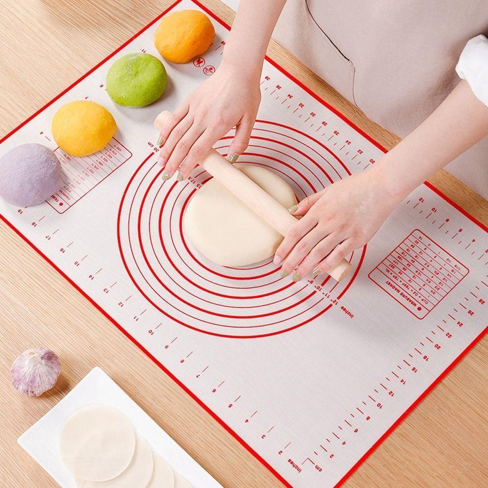 [Elegan] Kneading Pad Silicone Bakeware Praktis Menebal Non-stick Washable Oven Liner