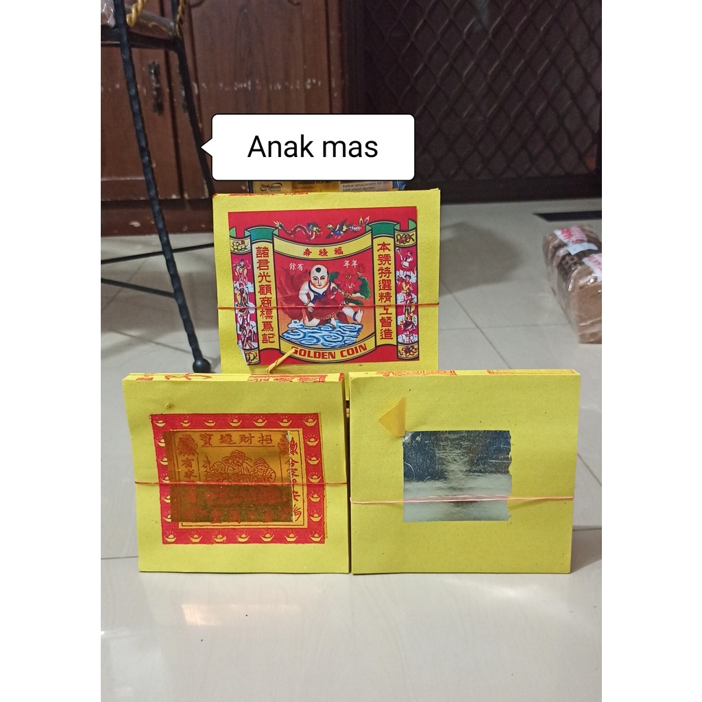 (Ecer)kertas sembahyang kim gin cua emas/ perak