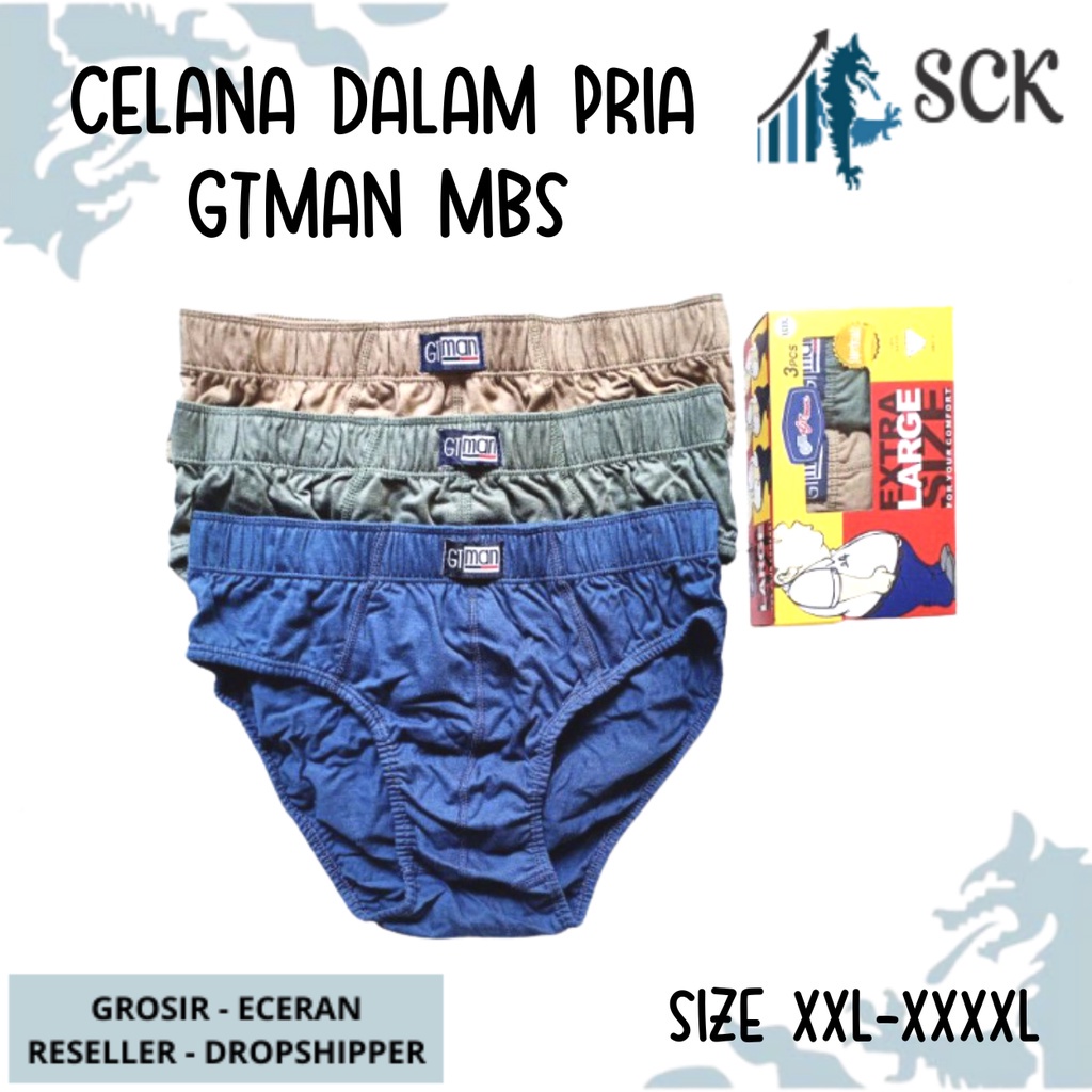 [ISI 1] CD Pria GT-MAN MBS Ukuran JUMBO Bahan Katun - sckmenwear GROSIR