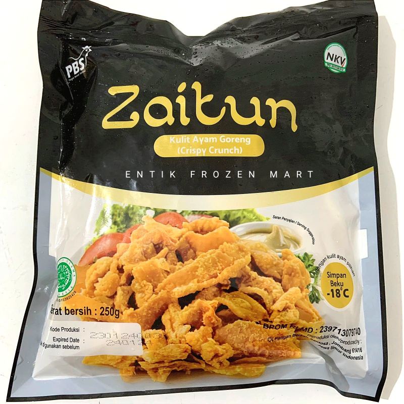 

Crispy Crunch | Kulit Ayam Goreng Zaitun 250gr