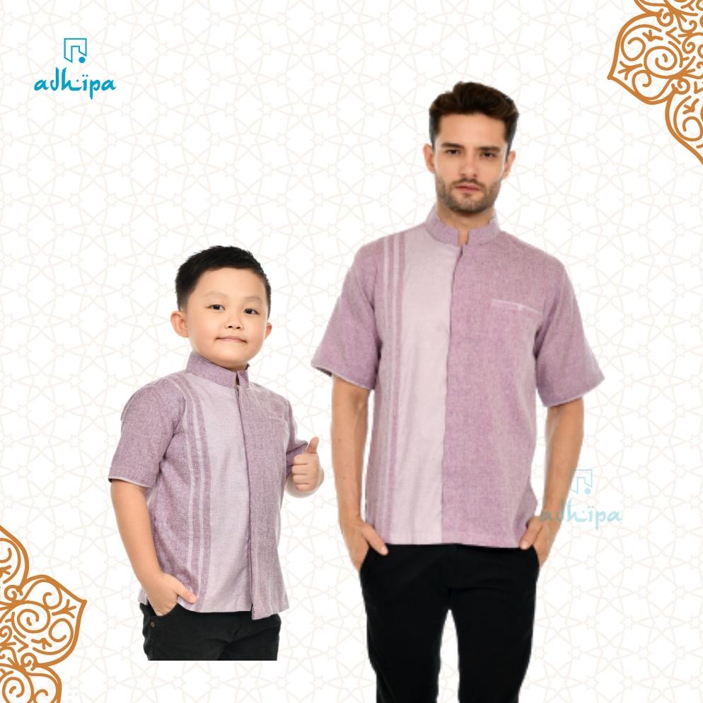 Koko Couple Ayah & Anak Warna Soft Ungu