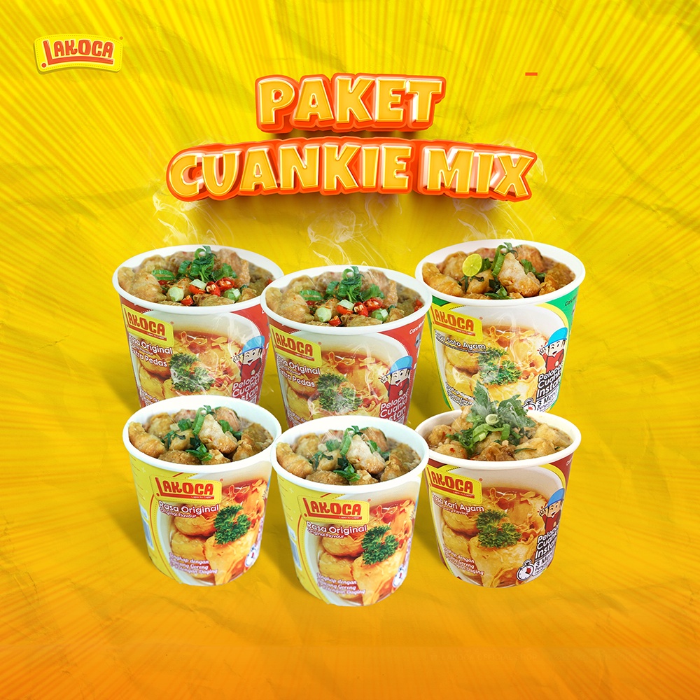 

Lakoca Paket Cuanki Mix | 6 Cup Lakoca