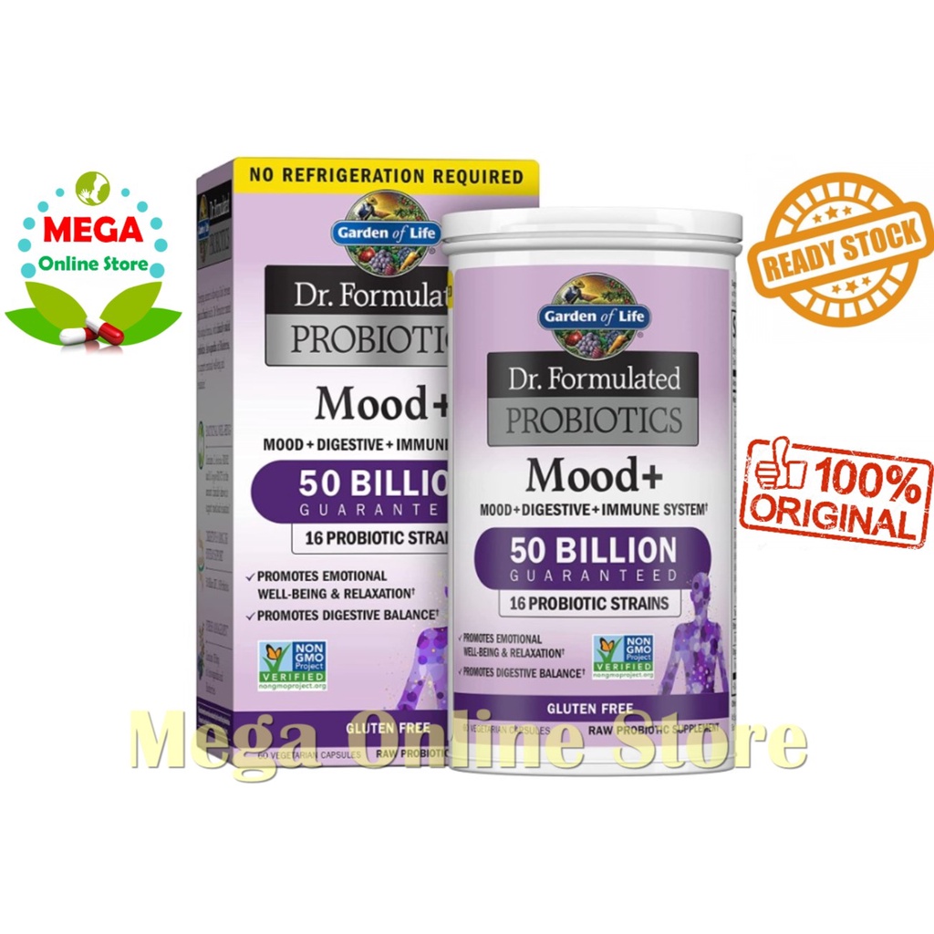 Garden of Life Dr. Formulated Probiotics Mood+ 60 VCaps