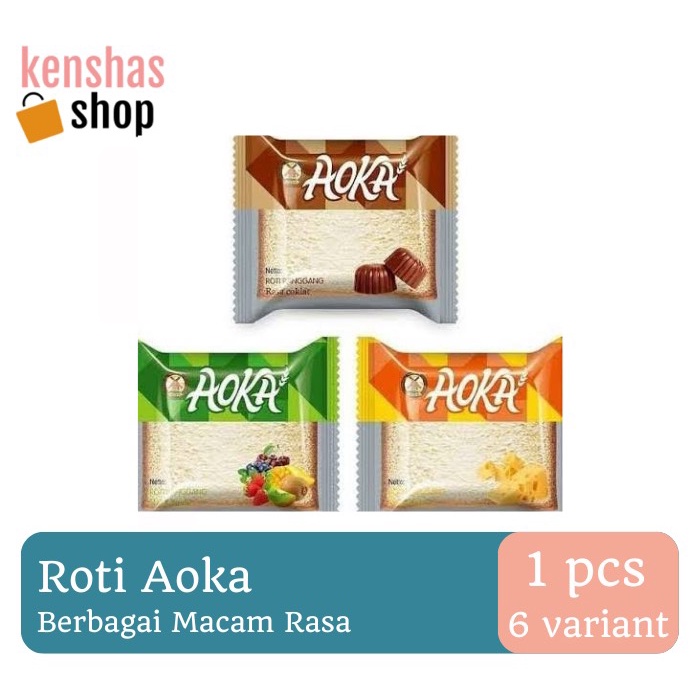 

ROTI AOKA VIRAL BERBAGAI MACAM RASA COKLAT, KEJU, DURIAN, BLUEBERRY, VANILLA, 65GRAM