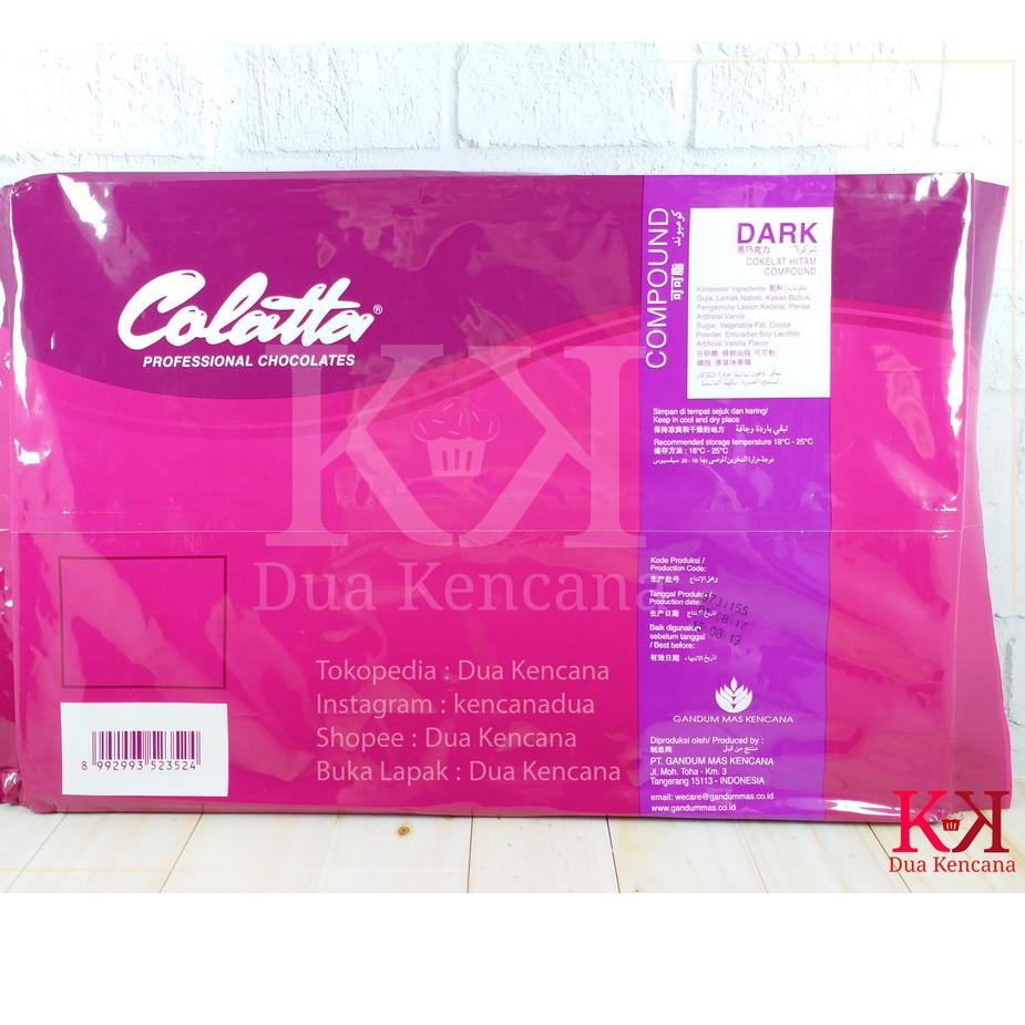 

☉ Colatta Dark Compound 1 KG Coklat Hitam Compound Chocolate Collata ♪