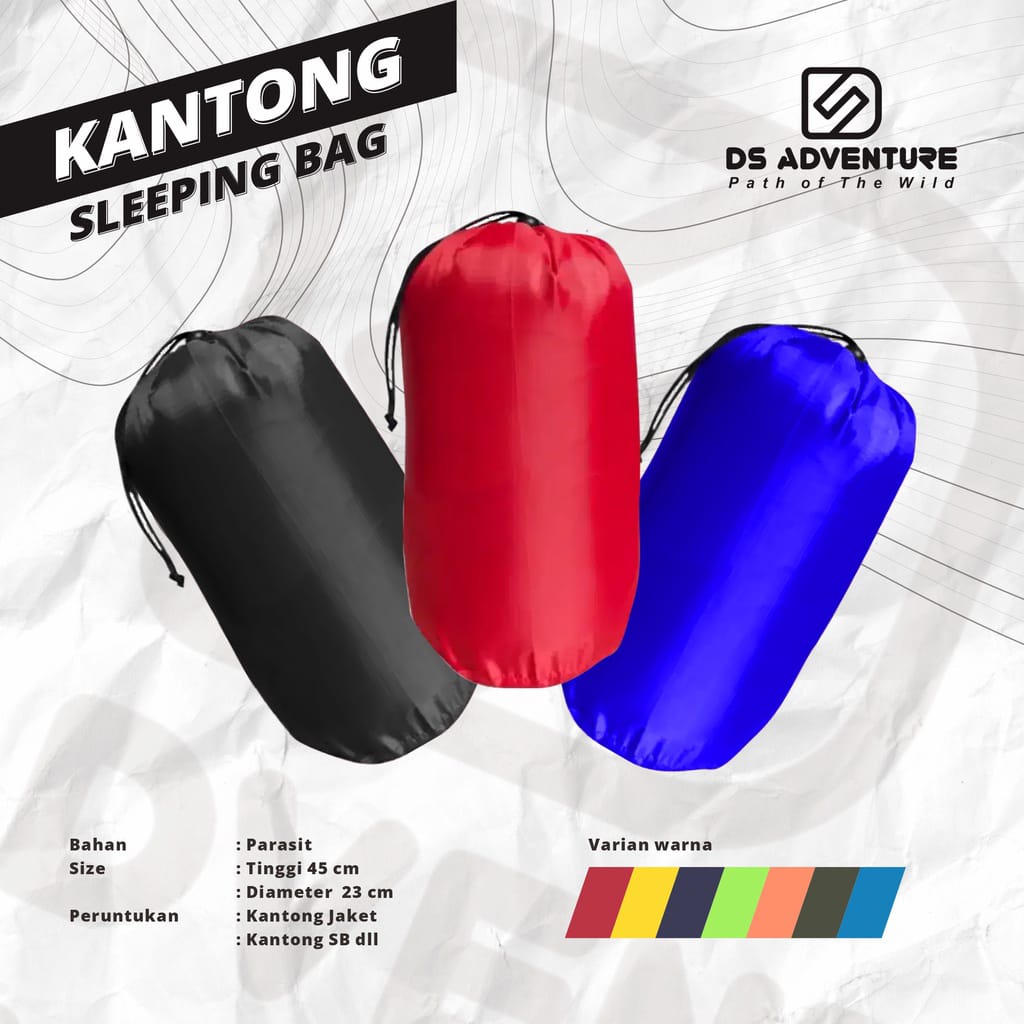 Cover sleeping bag - kantong tas sleeping bag polos - kantong sleeping bag - sarung sleeping bag