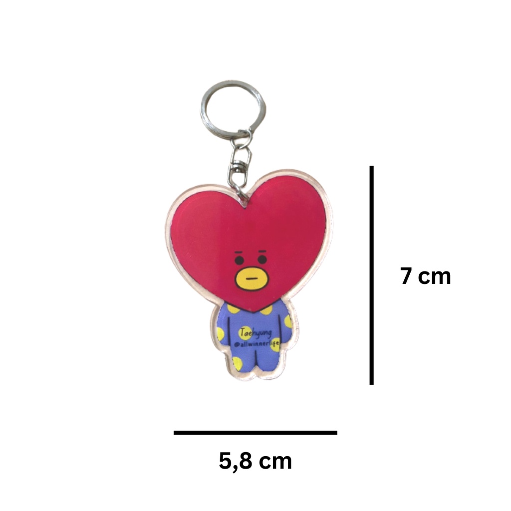 GANTUNGAN KUNCI BTS ARMY KEYCHAIN AKRILIK BT21 BERKUALITAS Gantungan Tas Karakter Bangtan Boys Jin Suga J-Hope RM Jimin V jungkook