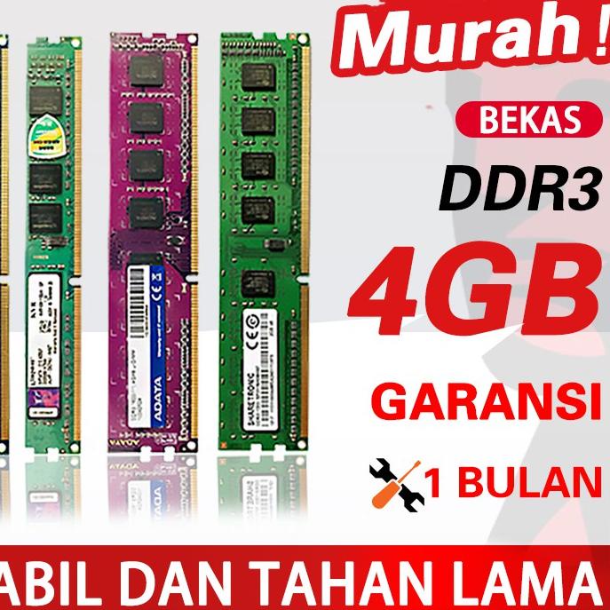 ☇ Memory RAM Memori PC DDR3 4GB DDR3 2GB PC RAM ✻