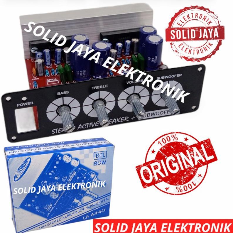 ➬ KIT POWER SPEAKER AKTIF AMPLIFIER 12V DC LA4440 BTL 90W AKI ACCU MOBIL SUBWOOFER SUB ACTIVE STEREO