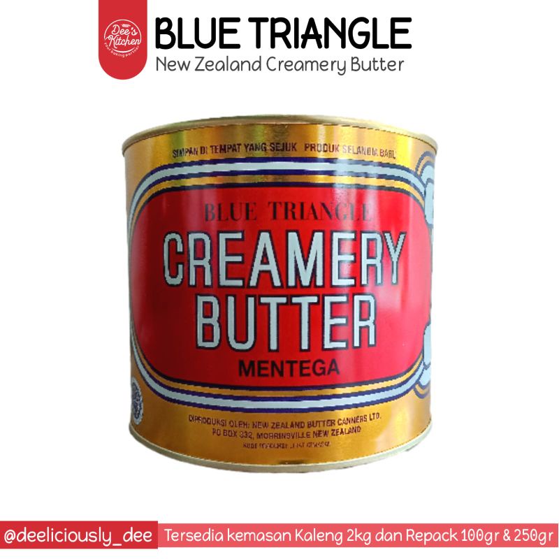 

[Repack 250gr] Blue Triangle Creamery Butter/Mentega blue triangle