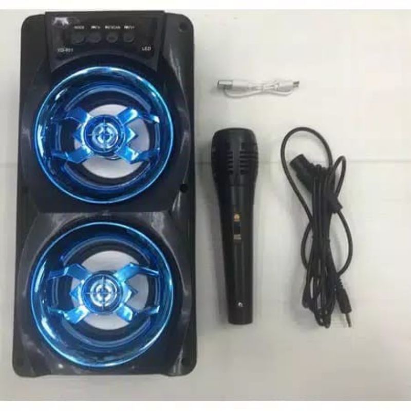 Speaker Bluetooth YD-801/MH-36BT Bonus Mic 3 Inchi Salon Aktif Portable Radio Fm/Speaker Wireless Led Hifi Stereo