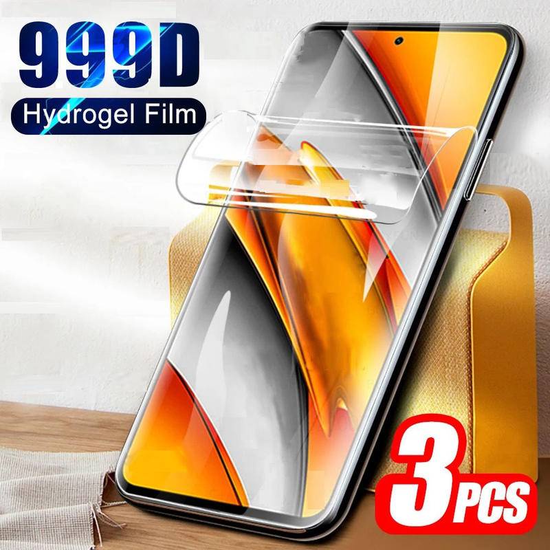 3pcs Water Gel Film Untuk Xiaomi 12T 12 11T 11 10T 10 Pro Lite Ultra 5G NE Hydrogel Film Pelindung Layar