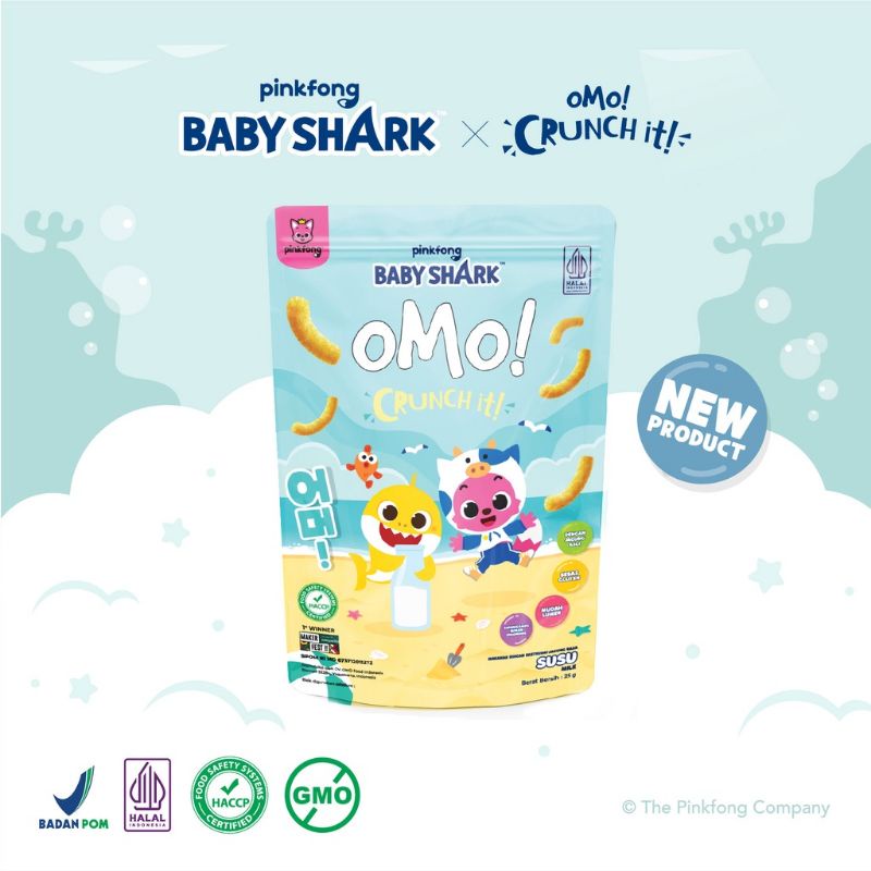 OMO! Crunch it! Healthy Snack 25 gr | cemilan bayi 9M+