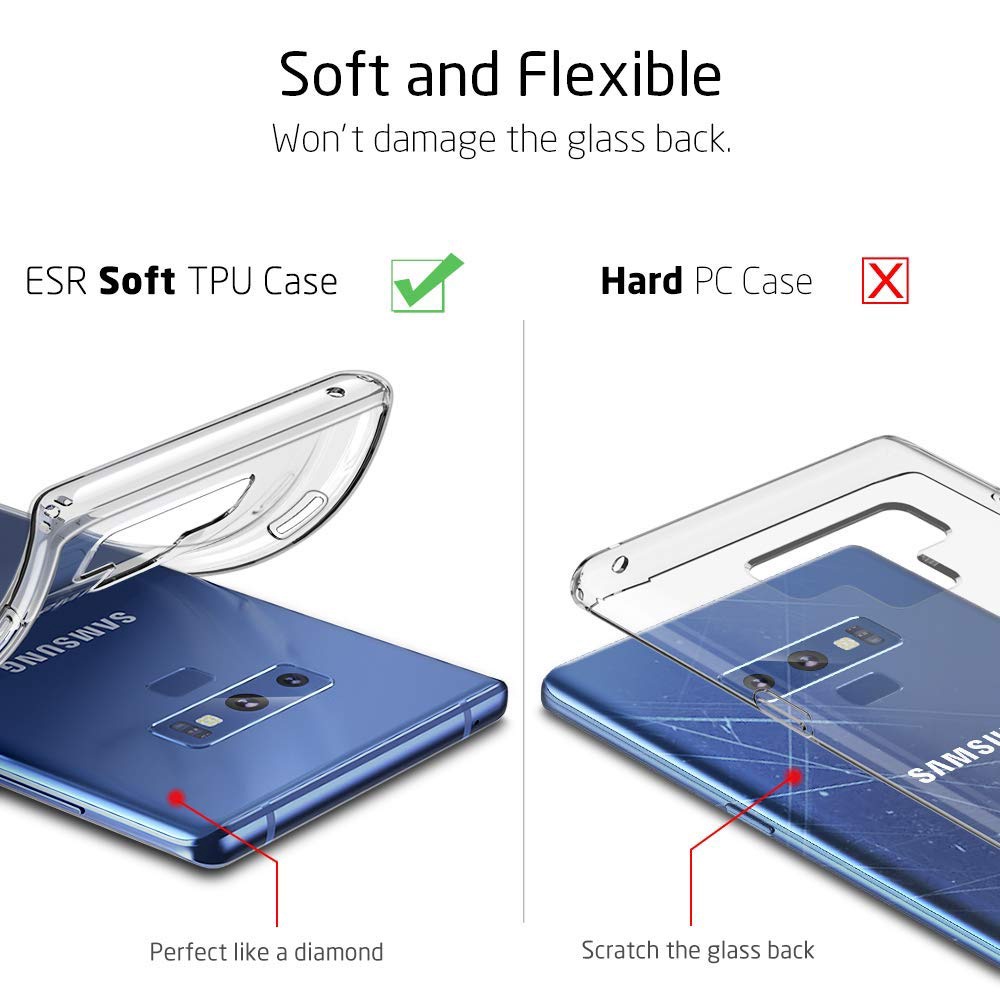 Untuk Samsung Galaxy Note9 Casing Bening Kristal Premium Slim Lembut TPU Silicone Cover/Penjualan Panas