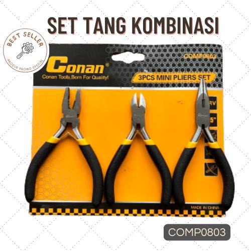 PLIERS SET 3PCS/TANG MINI SET 4.5INCH COMP0803