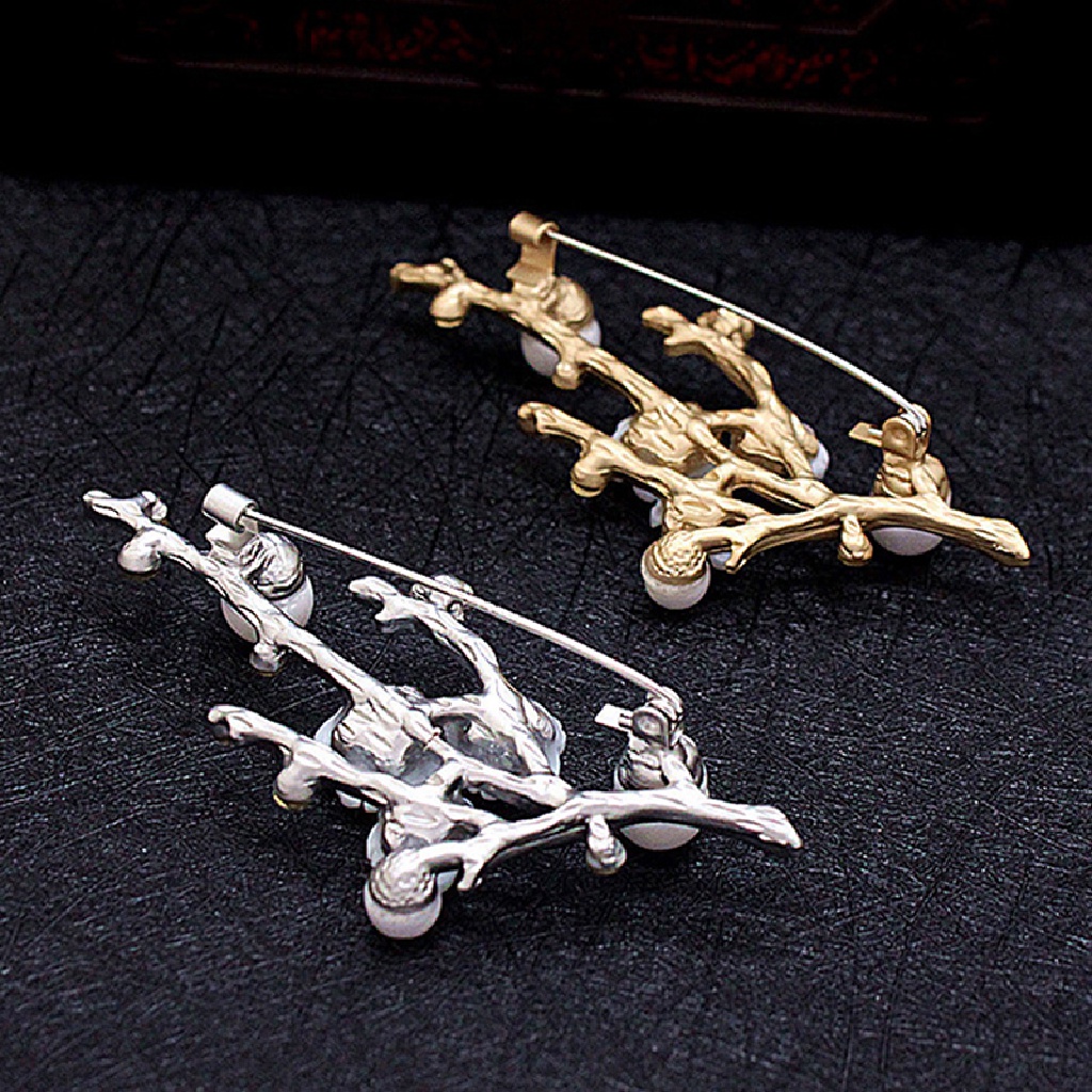 Mornin Shell Plum Blossom Bunga Bros Untuk Wanita Pernikahan Kantor Brooch Pins Decor id