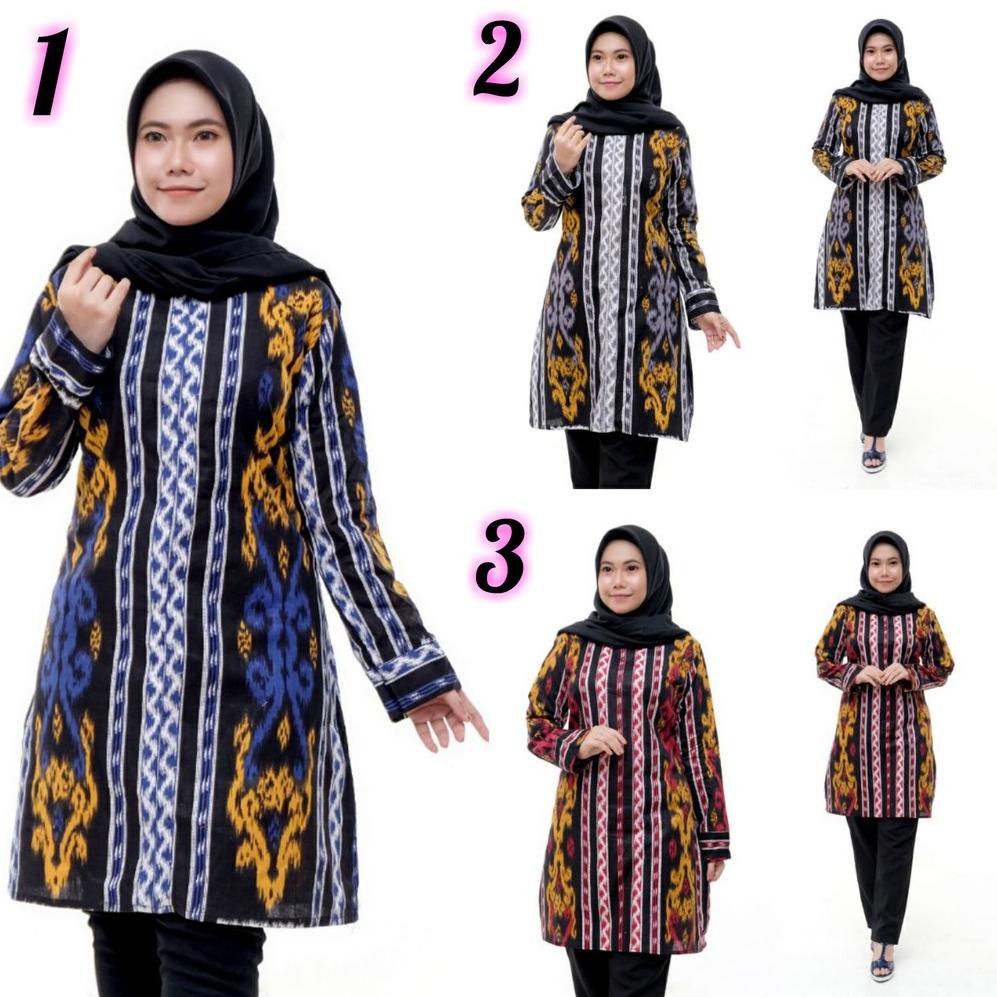 [ART. 686390] TUNIK ATASAN BATIK WANITA TUNIK JUMBO TUNIK TERBARU TUNIK BATIK TUNIK MURAH TUNIK MODE