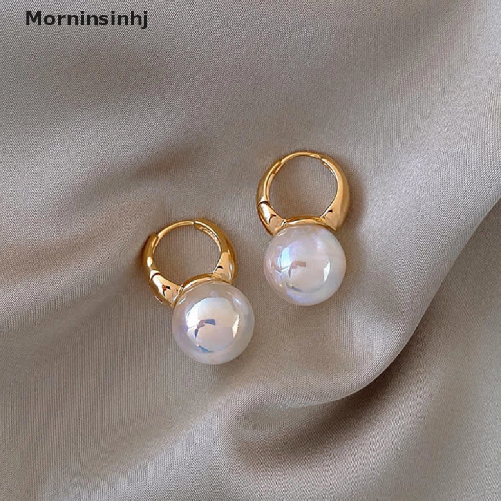 Mornin Fashion Wanita Manik-Manik Anting Fashion Telinga Gesper Ear Clasp Hoop Earrings Perhiasan id