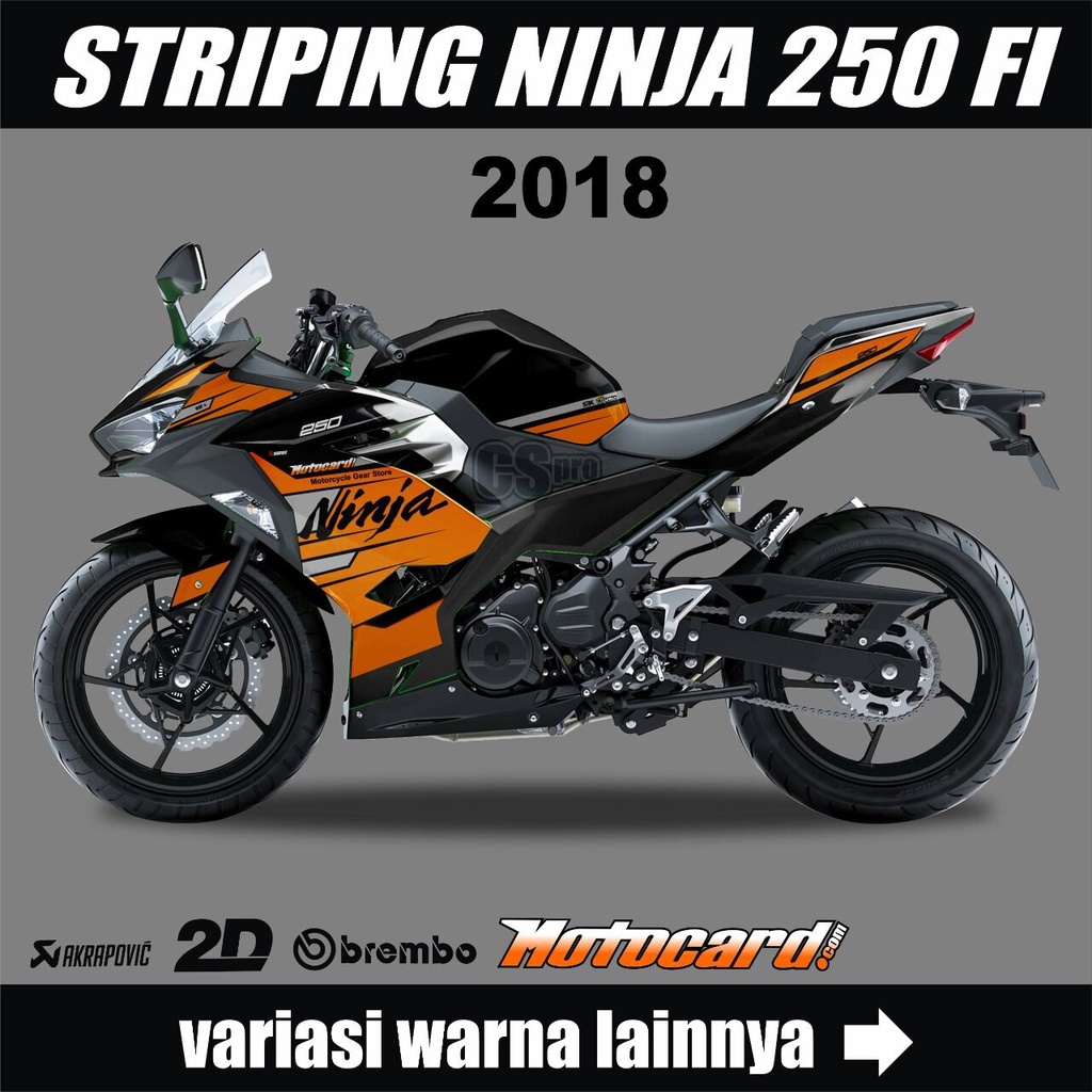 STRIPING VARIASI NINJA FI 250 2018/NINJA 250 FI 2018