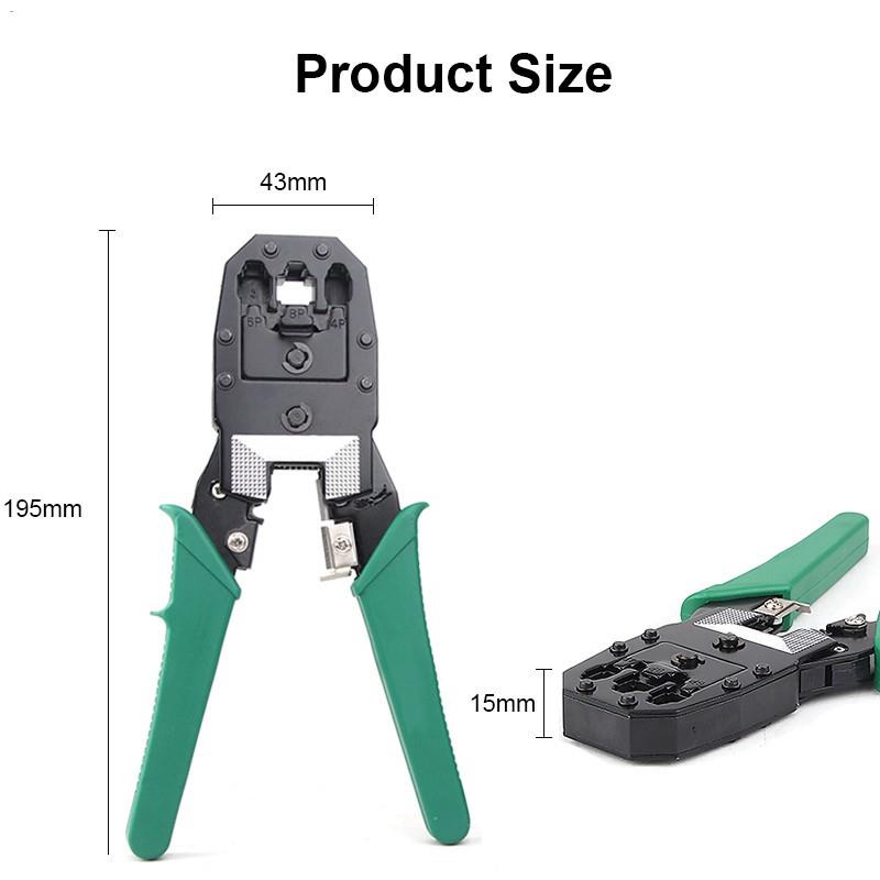 Tang Krimping Pemotong Kabel RJ45 RJ11 Crimping Tool Crimper Pliers