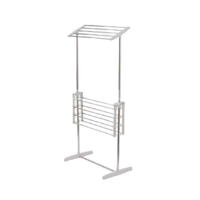 Rak Jemuran 2 Tingkat Bahan Stainless / Mobile Towel Rack Purkla