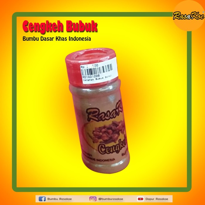 

hanya disini] Bumbu Dasar RasaKoe CENGKEH BUBUK / Clove Powder