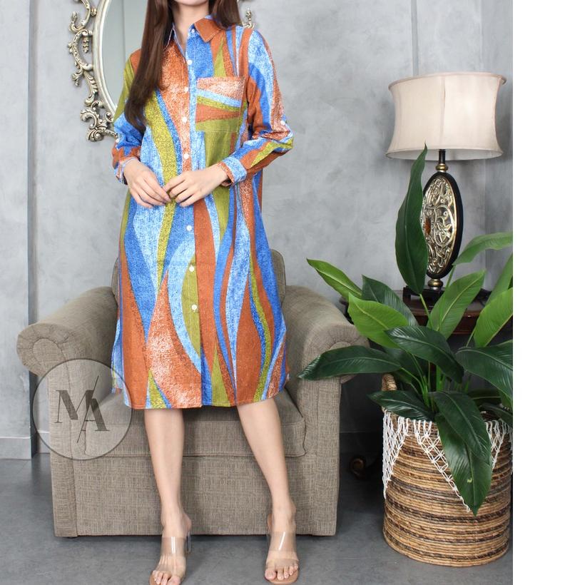 ֍ osela chati long tunik motif viscose ▲