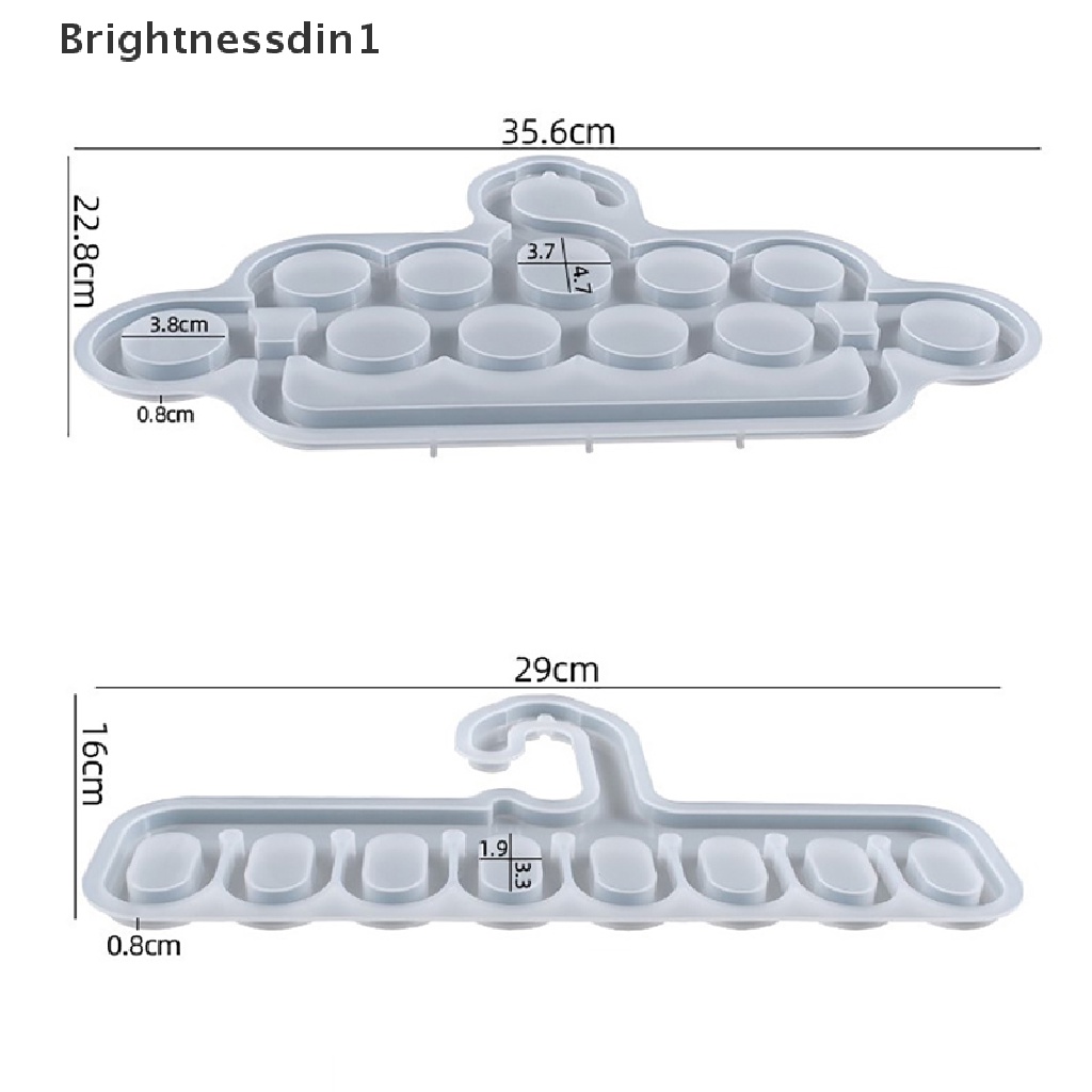 [Brightnessdin1] Gantungan Resin Cetakan DIY Epoxy Resin Silicone Mold Syal Sutra Rak Penyimpanan Hook Butik