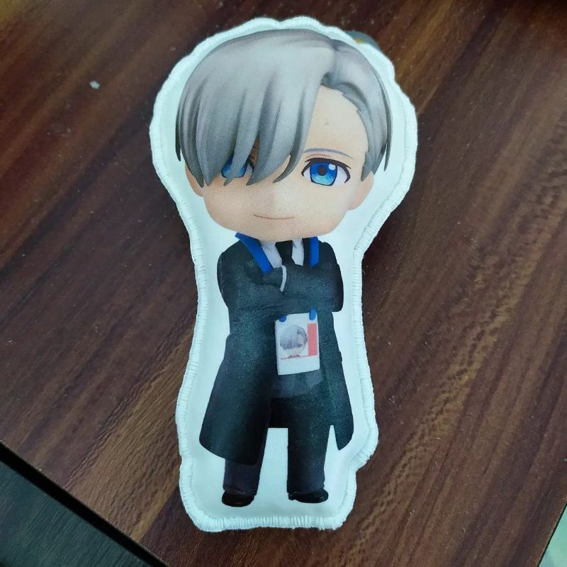 Ready Stock Boneka Bantal Nendoroid Karakter Victor Nikiforov Yuri On Ice Anime Kawaii Japan Top