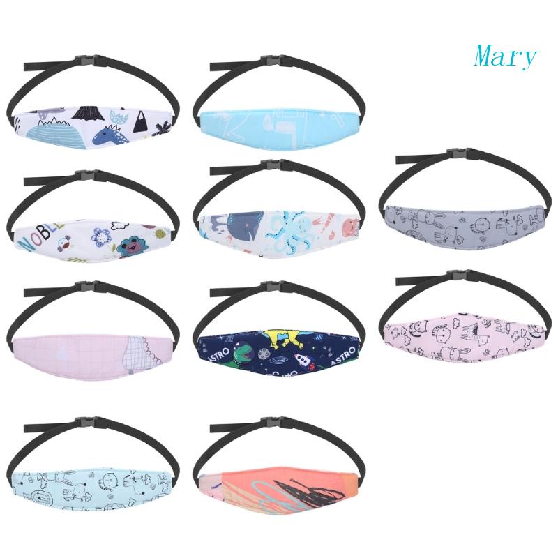 Mary Sleep Headrest Penyangga Kepala Tali Elastis Adjustable Pelindung Mata Kartun Anak