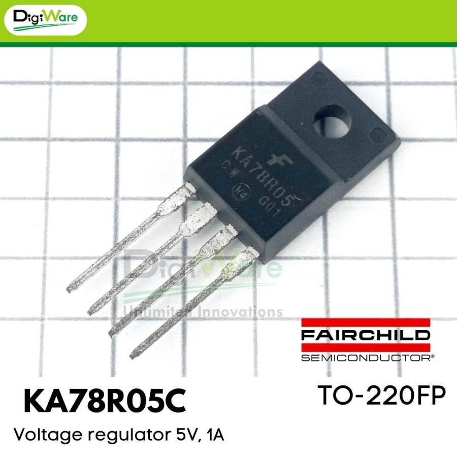 KA78R05C 7805 Voltage Regulator 5V 1A TO220FP