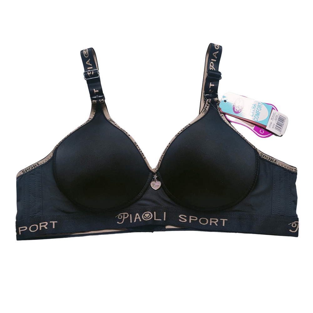 Bra PIAOLI SPORT 0101 SPORT Uk 36 - 42 Kait 3 Busa Push Up Non Kawat TOKO KEANULOVA