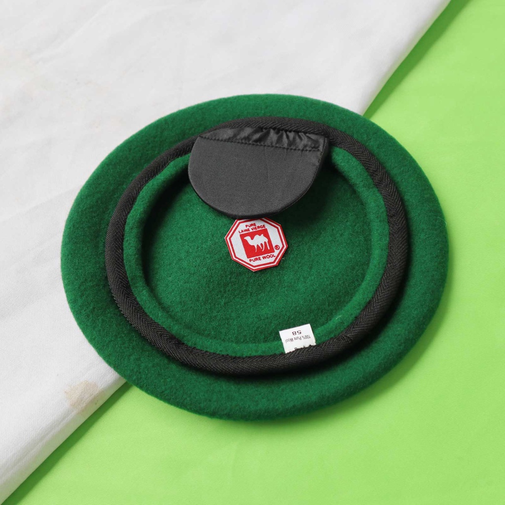 baret infanteri hijau merk camel