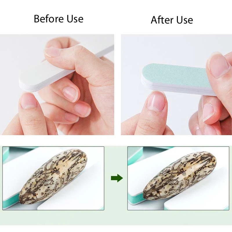 [Harga Grosir] Perak Emas Perhiasan Poles Strip Nail Art Manicure Sanding Files Buffer Block Spons Gerinda Mini Profissional Alat Pembersih Perhiasan