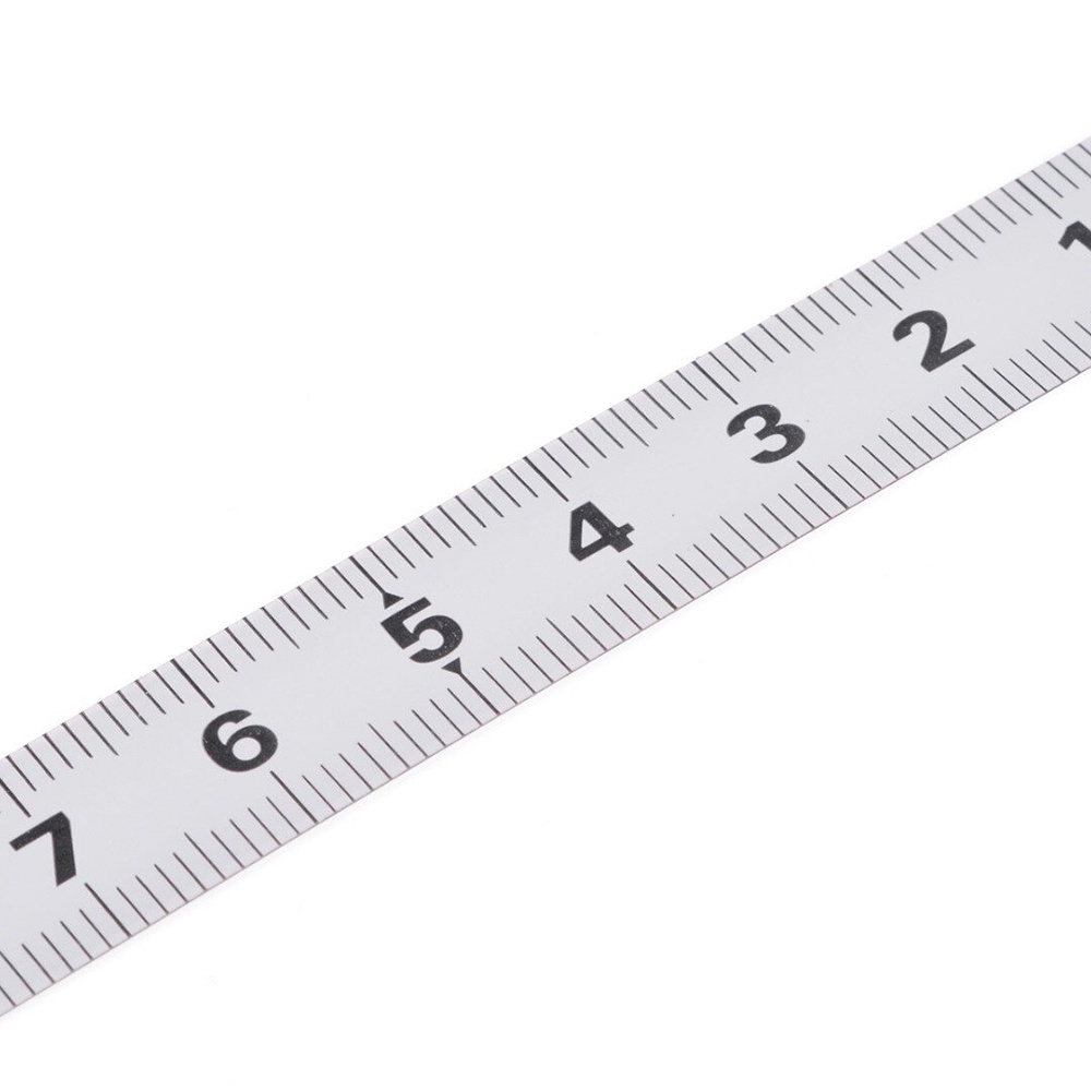 Mayitr Meteran Adhesive Scale Bar Steel Ruler 2 Meter - M003 - White