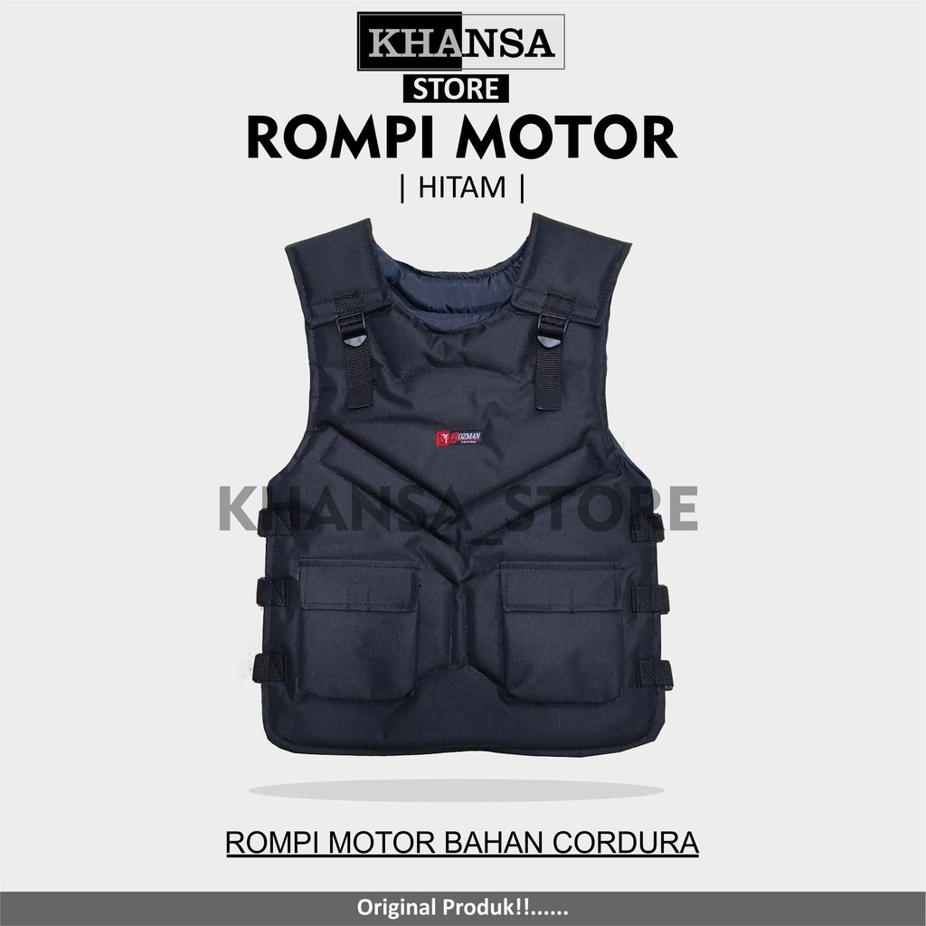 Rompi Motor Touring/Biker Bahan Cordura Premium anti angin pelindung dada