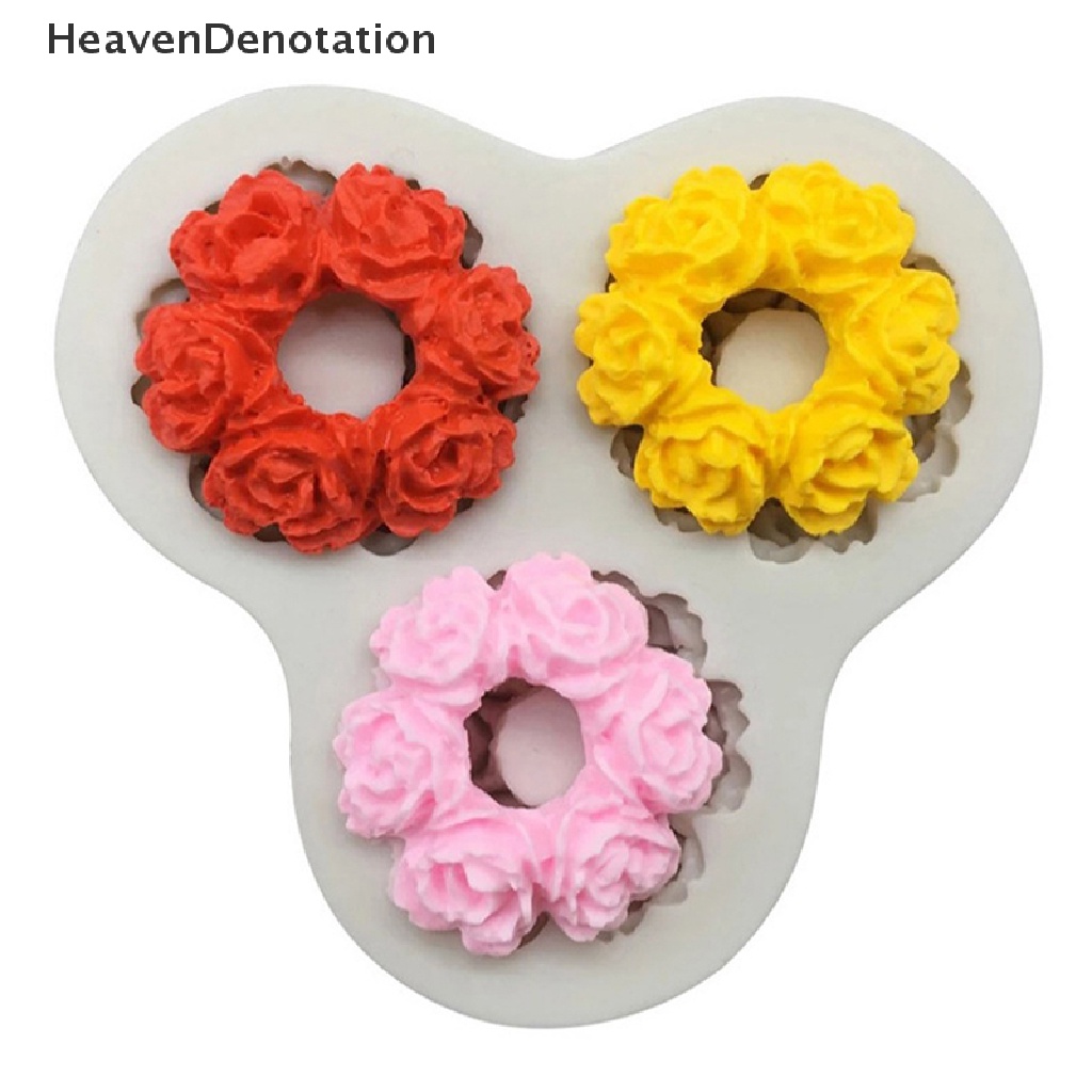 [HeavenDenotation] 1pc 3D Mini Bunga Mawar Teko Cetakan Silikon DIY Coklat Fondant Tools Mould HDV