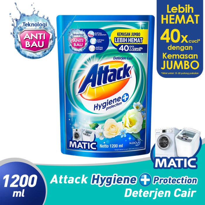 ATTACK HYGIENE LIQUID 1200ML POUCH