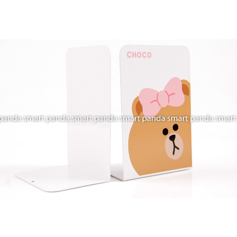 

Terlaris ✨ -Book End/Pembatas Buku Besi Gambar LINE- 2.2.23