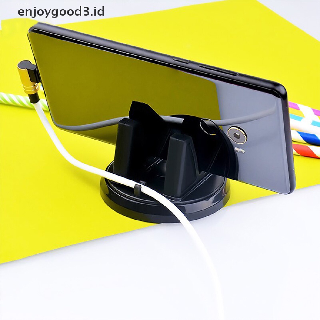 【 Rready Stock 】 Car Phone Holder 360 Degree Rotation Dashboard Mount Soft Silicone Anti Slip Mat Mobile Phone Mount Stands Support Car （ ID ）